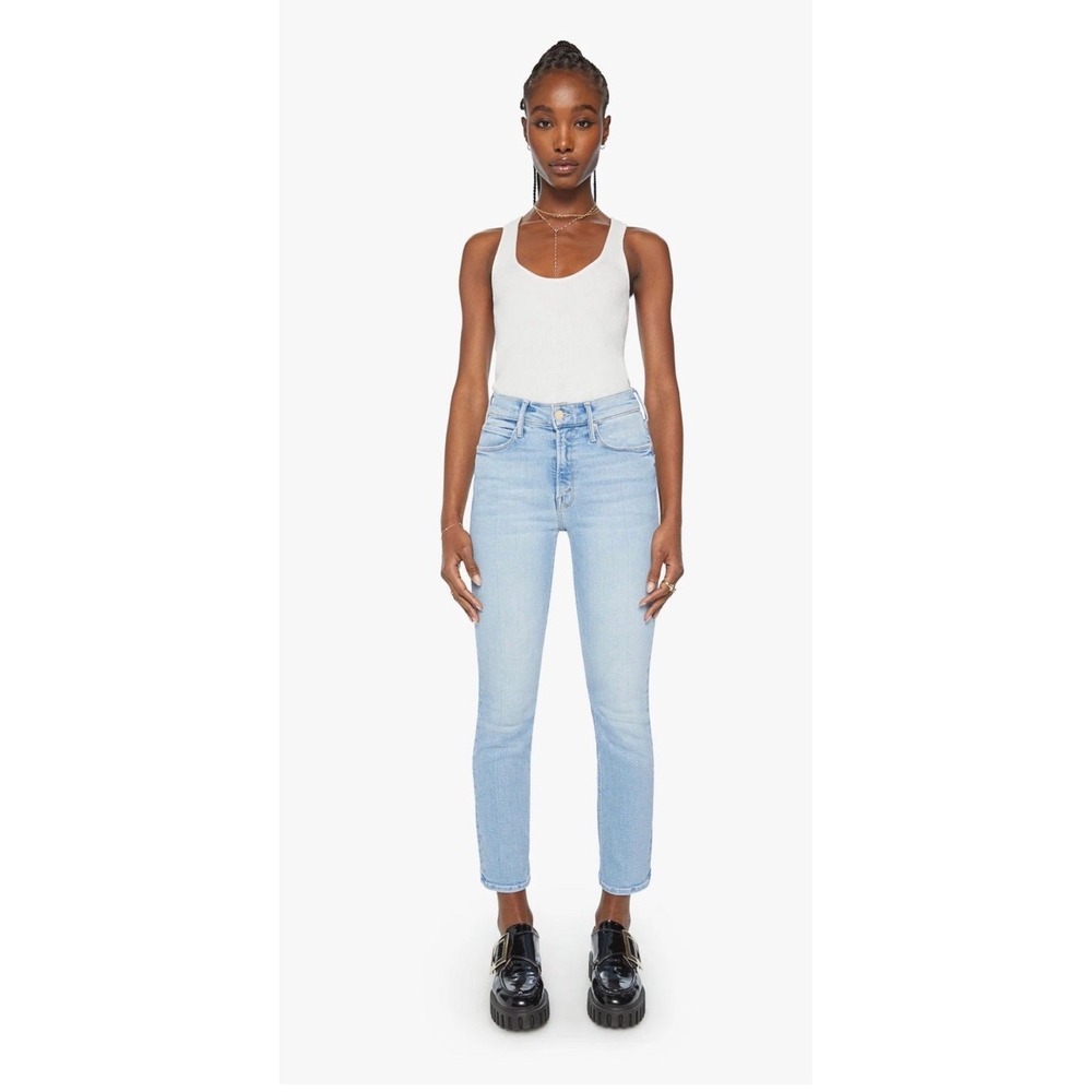 Mother High-Rise Light Blue Ankle Jeans for Women